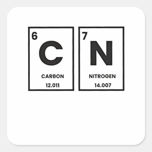 67 Periodic Table Element Chemistry Mason Meme  スクエアシール (正面)
