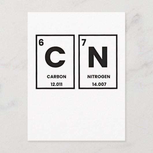 67 Periodic Table Element Chemistry Mason Meme  ポストカード (正面)