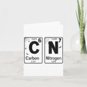 67 Periodic Table Halloween Costume Mad Scientist  カード (正面)