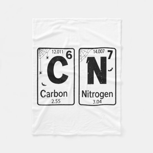 67 Periodic Table Halloween Costume Mad Scientist フリースブランケット (正面)