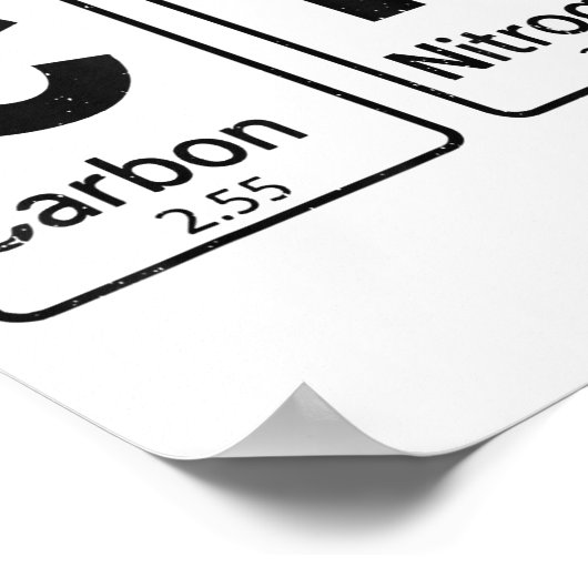 67 Periodic Table Halloween Costume Mad Scientist ポスター (角)