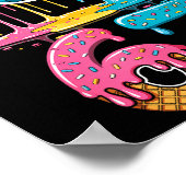 67 Player 67th Birthday Ice Cream American Footbal ポスター (角)