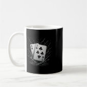 67 Playing Cards Six Seven Meme Card Game Poker Ca コーヒーマグカップ (左)