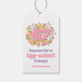 67 Reasons We’re Egg-cellent Friends! イースター ギフトタグ