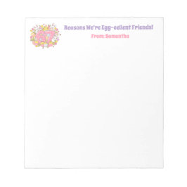 67 Reasons We’re Egg-cellent Friends! Easter ノートパッド