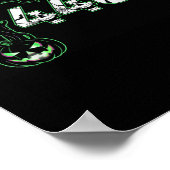 67 Root Six Seven 6 7 Meme Funny Halloween Pumpkin ポスター (角)