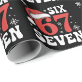67 Santa Hat Christmas Six Seven Funny Sayings ラッピングペーパー (ロールコーナー)