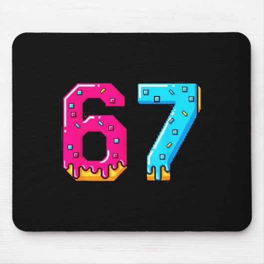 67 Shirt Baseball Life Style 101 Apparel Youth Dri マウスパッド (正面)