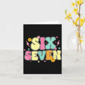 67 Shirt For Teachers 67 Meme Women Teacher Six Se カード (黄色い花)