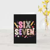 67 Shirt For Teachers 67 Meme Women Teacher Six Se カード (黄色い花)