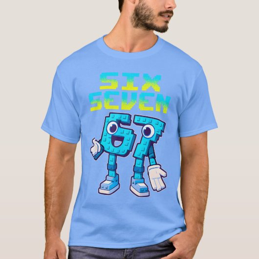 67 Si Seven 67 おもしろイタリア人バカゲーマー ミーム Tシャツ (正面)