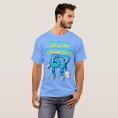 67 Si Seven 67 おもしろイタリア人バカゲーマー ミーム Tシャツ (正面フル)