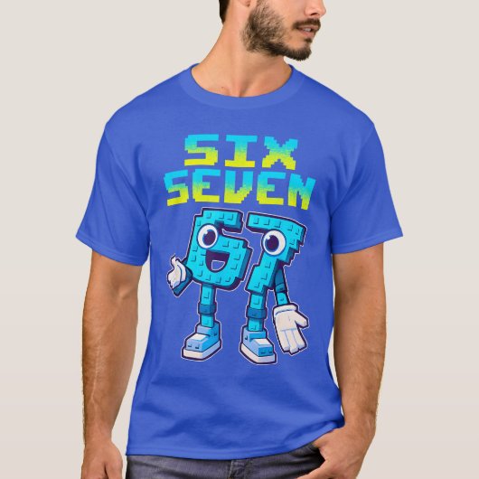 67 Si Seven 67 おもしろイタリア人Brainrotゲーミングミーム Tシャツ (正面)