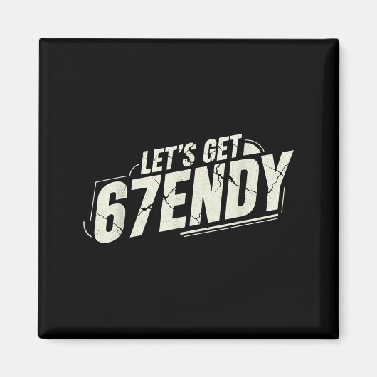 67 Six 7 Sendy 6 7endyセニー67ミーム マグネット (正面)