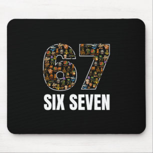 67 Six Seven イタリア人ブレイインロット Gen Alpha スラング メメ マウスパッド