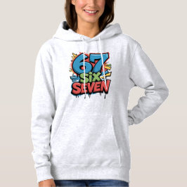 67 Six Seven カラフルポップアートグラフィックTシャツ パーカ