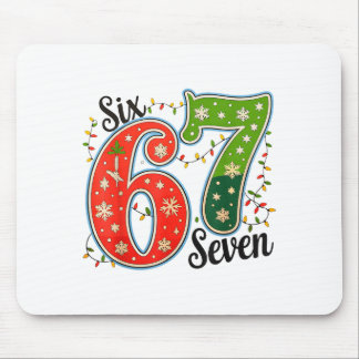 67 Six Seven クリスマス おもしろ メッセージ 67 カップル クリスマス マウスパッド