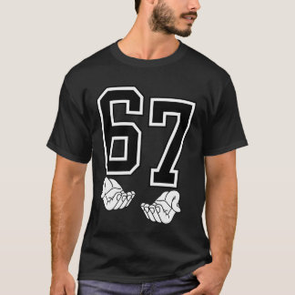 67 Six Seven、スキビディ トイレ Gen Alpha スラング 楽しい Tシャツ