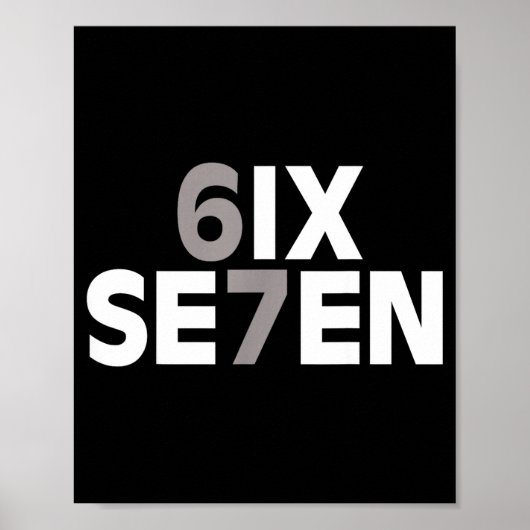 67 Six Seven ミーム おもしろい Gen Alpha スラング ティーン エイジャー キ ポスター (正面)