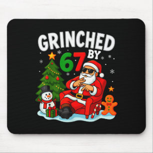 67 Six Seven ミーム クリスマス グリンチド バイ 6-7 Gen Al マウスパッド
