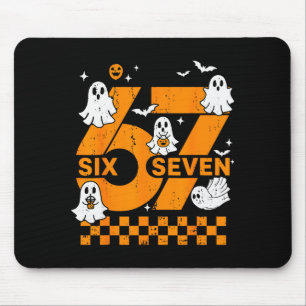 67 Six Seven ミーム 楽しい 6 7 カップル おそろい ハロウィン マウスパッド
