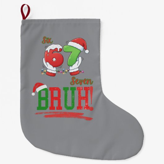 67 Six Seven メメクリスマス休日  ラージクリスマスストッキング (正面)