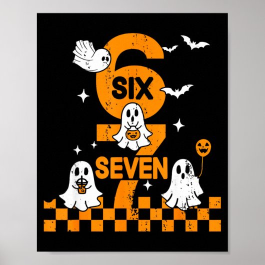 67 Six Seven メメ 6 7 ペア ハロウィン コーデ ポスター (正面)