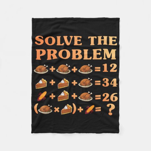67 Six Seven メーム 数学 感謝祭 方程式 ロジック フリースブランケット (正面)