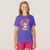 67 Six Seven ユニコーン レトロ ポップカルチャー Tシャツ (正面フル)