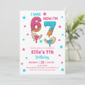 67 six seven 女の子 誕生日 招待状 (スタンド正面)