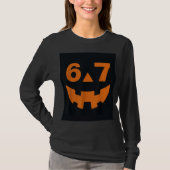 67 Six Seven 面白いハロウィンコスチューム Tシャツ (正面)