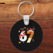 67 Six Seven 面白い クリスマスTシャツ 男の子 女の子 キッズ キーホルダー (正面)