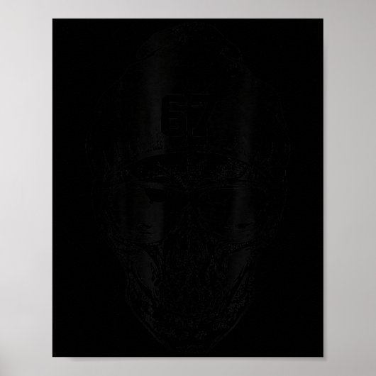 67 Six Seven 67ミームおもしろい67動揺して番号Sr ポスター (正面)