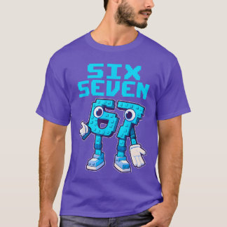 67 Six Seven 67 Funny Italian Brainrot Kids Gaming Tシャツ