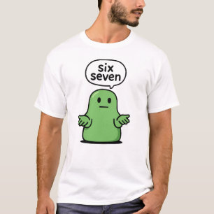 67 Six Seven 6-7 グリーン・ブロブ・スライム - 笑えるキッズTシャツ Tシャツ
