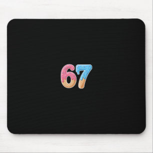 67 Six Seven 6 7 ミーム アイスクリーム 滴る フロント&バック マウスパッド