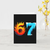 67 Six Seven 6-7 Flaming Ice – Funny Teen Kids Bra カード (黄色い花)