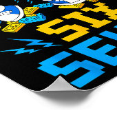 67 Six Seven 6-7 Funny Brainrot Meme Teens Gen Alp ポスター (角)