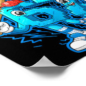 67 Six Seven 6-7 - Funny Italian Brainrot Kids Bas ポスター (角)