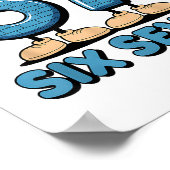 67 Six Seven 6-7 Funny Italian Brainrot Kids Gamin ポスター (角)