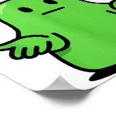 67 Six Seven 6-7 Green Blob Slime - Funny Kids Bra ポスター (角)