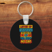 67 Six Seven 6 7 Meme Design Funny 6 7 Sigma Rizzl キーホルダー (正面)