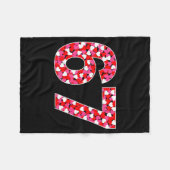 67 Six Seven 6 7 Meme For Men Women Kids Valentine フリースブランケット (正面(横))