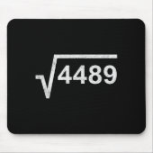 67 Six Seven 6-7 Meme Square Root 4489 Slang Math  マウスパッド (正面)
