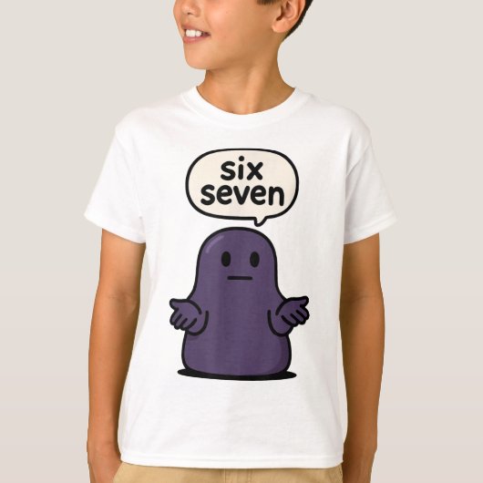 67 Six Seven 6-7 Midnight Blob Slime - Kid Brainro Tシャツ (正面)