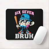 67 Six Seven Baseball Ice Cream Drip Number 67 Pla マウスパッド (マウス)