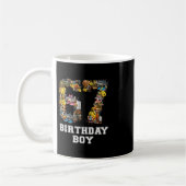 67 Six Seven Birthday Boy Italian Brainrot Meme  コーヒーマグカップ (左)