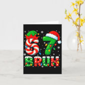 67 Six Seven Bruh 6 7 Meme Funny Christmas Santa E カード (黄色い花)