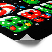 67 Six Seven Bruh 6 7 Meme Funny Christmas Santa E ポスター (角)