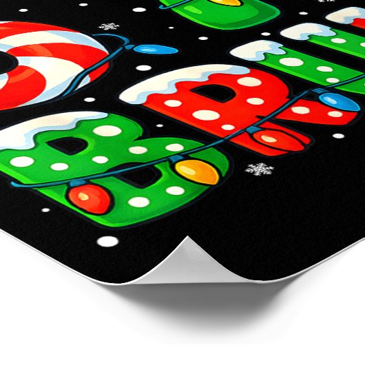 67 Six Seven Bruh 6 7 Meme Funny Christmas Santa E ポスター (角)